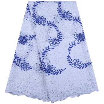 New Arrival African Swiss Cotton Lace Fabric Blue White Swiss Voile Lace In Switzerland Embroidery Nigerian Lace For Dress F1657
New Arrival African Swiss Cotton Lace Fabric Blue White Swiss Voile Lace In Switzerland Embroidery Nigerian Lace For Dress F1657