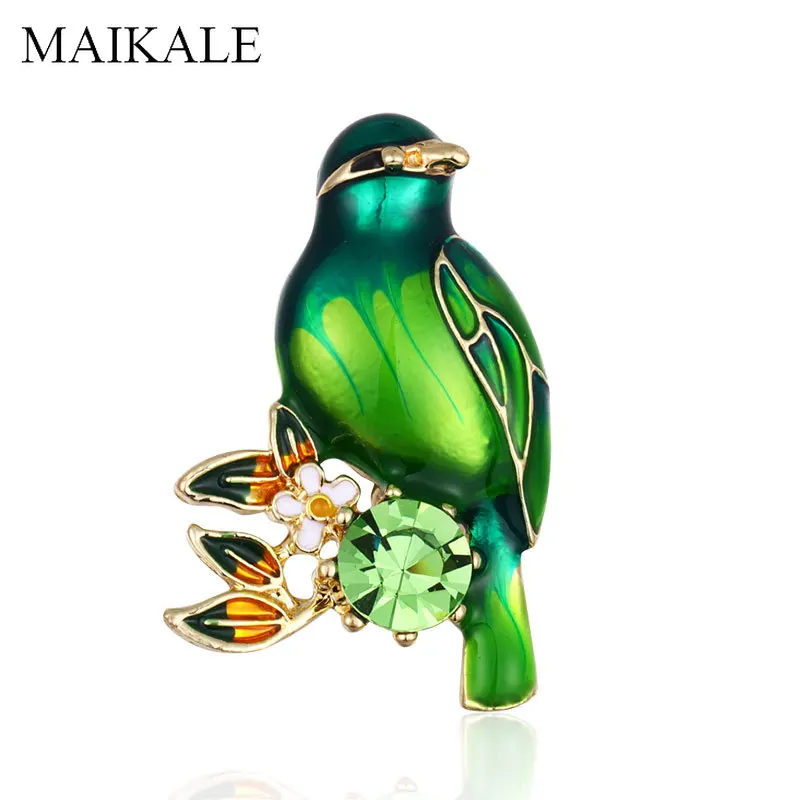 MAIKALE Colored Enamel Bird Brooch Pins Crystal Flowers Animal Brooches for Women Shirts Suit Girls Kids Bag Accessories Gifts
MAIKALE Colored Enamel Bird Brooch Pins Crystal Flowers Animal Brooches for Women Shirts Suit Girls Kids Bag Accessories Gifts