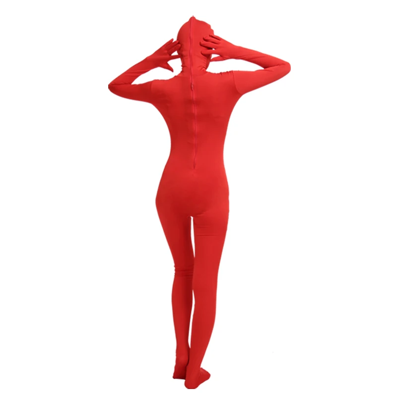 Ensnovo Black Zentai Bodysuit Nylon Spandex Suit Eyes Open Skin Tights For Women Cosplay Costume Halloween Party 17 Ensnovo Black Zentai Bodysuit Nylon Spandex Suit Eyes Open Skin Tights For Women Cosplay Costume Halloween Party -Zentai shop online