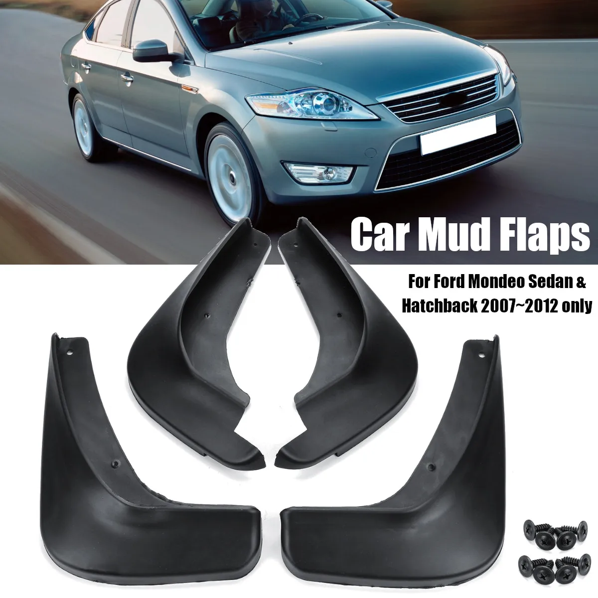 las aletas de Barro Guardias Splash Trajes de Ford Kuga Rally Negro B