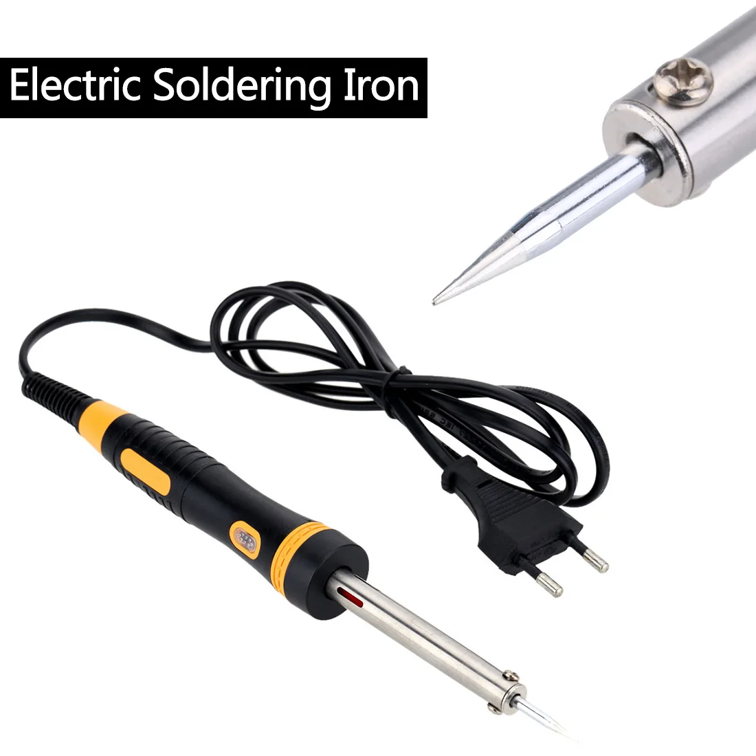 30W/40W/50W/60W 220V Electric Soldering Iron Heating Tool Hot Iron Welding With EU Plug
30W/40W/50W/60W 220V Electric Soldering Iron Heating Tool Hot Iron Welding With EU Plug