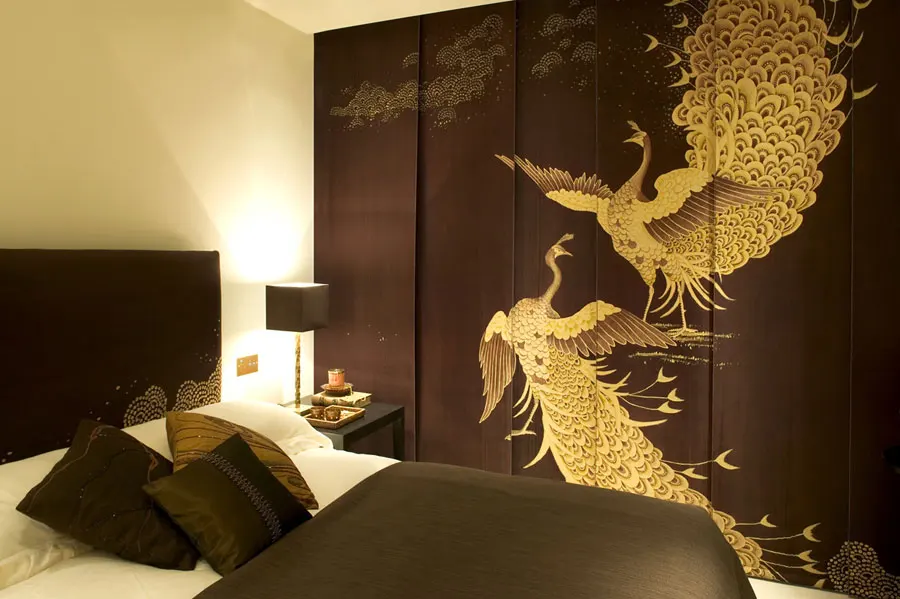 Luxurious Hand-painted silk wallpaper painting flowers with peacock birds many patterns and background optional
Luxurious Hand-painted silk wallpaper painting flowers with peacock birds many patterns and background optional