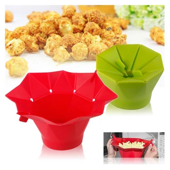 New High Quality Poptop Popcorn Popper MakerFold Bucket Red Green Kitchen Tool DIY Silicone Microwave Popcorn Maker
New High Quality Poptop Popcorn Popper MakerFold Bucket Red Green Kitchen Tool DIY Silicone Microwave Popcorn Maker