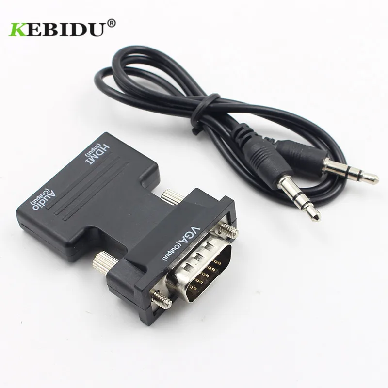 kebidu HDMI Female to VGA Male Converter with Audio Adapter Support 1080P Signal Output HDMI to VGA Adapter VGA Cables
kebidu HDMI Female to VGA Male Converter with Audio Adapter Support 1080P Signal Output HDMI to VGA Adapter VGA Cables