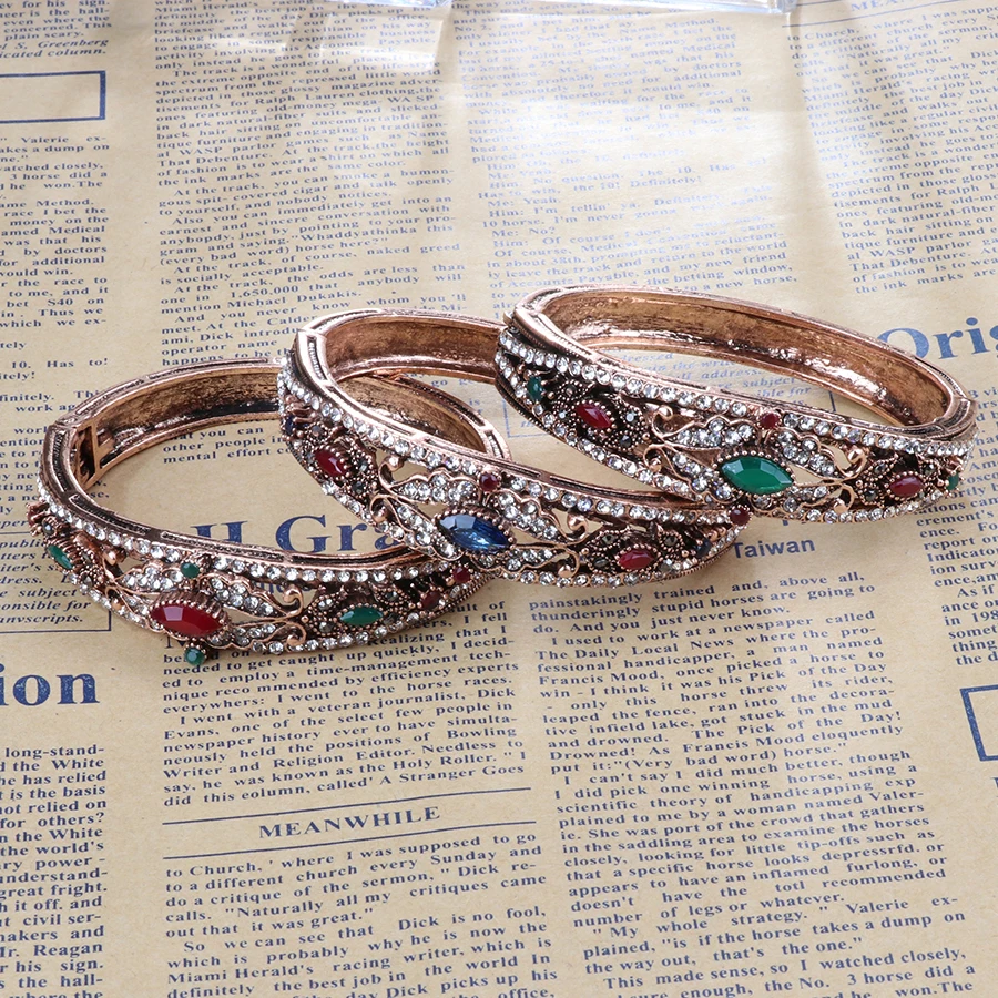 4-Kinel-Wholesale-Charm-Turkey-Bracelet-For-Women-Antique-Gold-Crystal-Party-Accessories-Vintage-Jewelry-2017-New