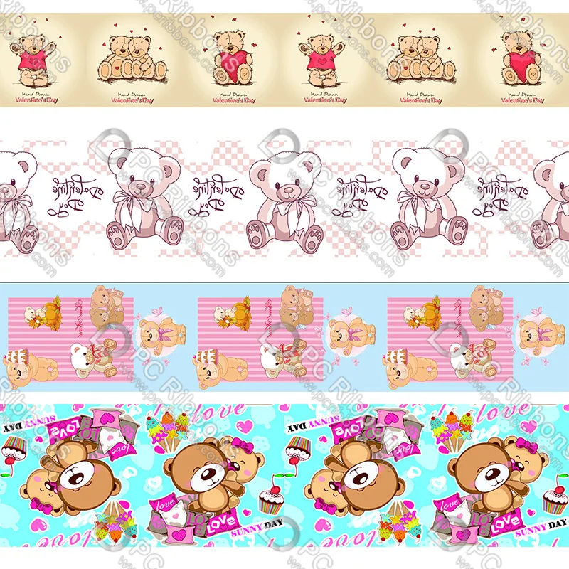 Custom cartoon bear ribbon grosgrain polyester ribbons DIY hairbows wedding decor tape 50 yard
Custom cartoon bear ribbon grosgrain polyester ribbons DIY hairbows wedding decor tape 50 yard