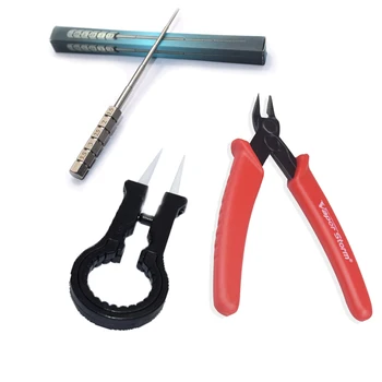 Muti-function Ceramic Tweezers+1.5-3.5mm Coil Jig+Pliers DIY Tools Kit For RBA RDA Atomizers Heating Resistance Coil Wire Tools
Muti-function Ceramic Tweezers+1.5-3.5mm Coil Jig+Pliers DIY Tools Kit For RBA RDA Atomizers Heating Resistance Coil Wire Tools