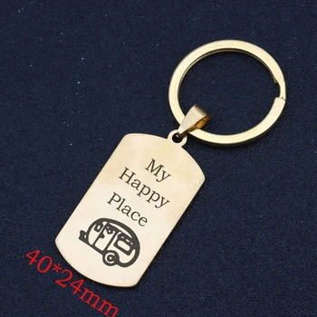 Hand Stamped My Happy Place Keychain Stick Figure Tent For Camper Enthusiast Key Ring Jewelry Hot Sale Charm Key Fobs
Hand Stamped My Happy Place Keychain Stick Figure Tent For Camper Enthusiast Key Ring Jewelry Hot Sale Charm Key Fobs