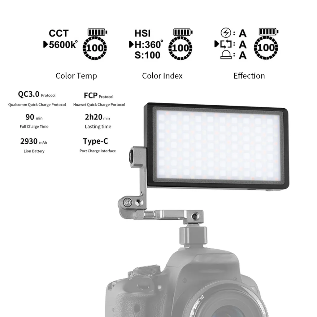 2019 fashion ANDYCINE Vlogger Boling P1 Handheld RGB led video light 2500K-8500K Bi-Color Lightweight and Portable
2019 fashion ANDYCINE Vlogger Boling P1 Handheld RGB led video light 2500K-8500K Bi-Color Lightweight and Portable