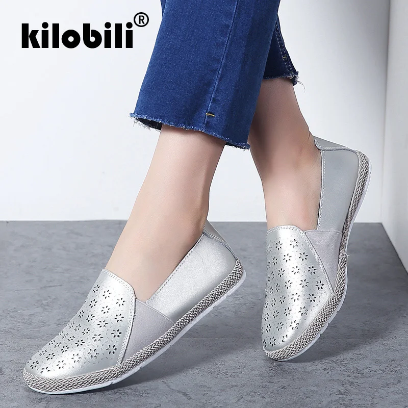 kilobili Summer Women Genuine Leather Slip On Shoes Soft Flats Sneakers Ladies Comfortable Loafers Causal Ballets Shoes White
kilobili Summer Women Genuine Leather Slip On Shoes Soft Flats Sneakers Ladies Comfortable Loafers Causal Ballets Shoes White
