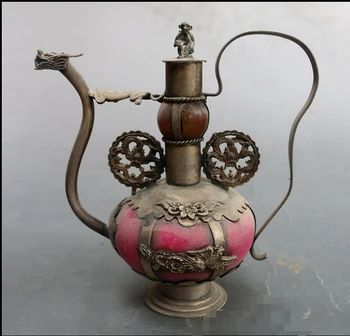 

ZSR 2017 514+++++ Miscellaneous antiques bronze antique old pot ornaments leading Home Furnishing crafts decoration teapot kettl