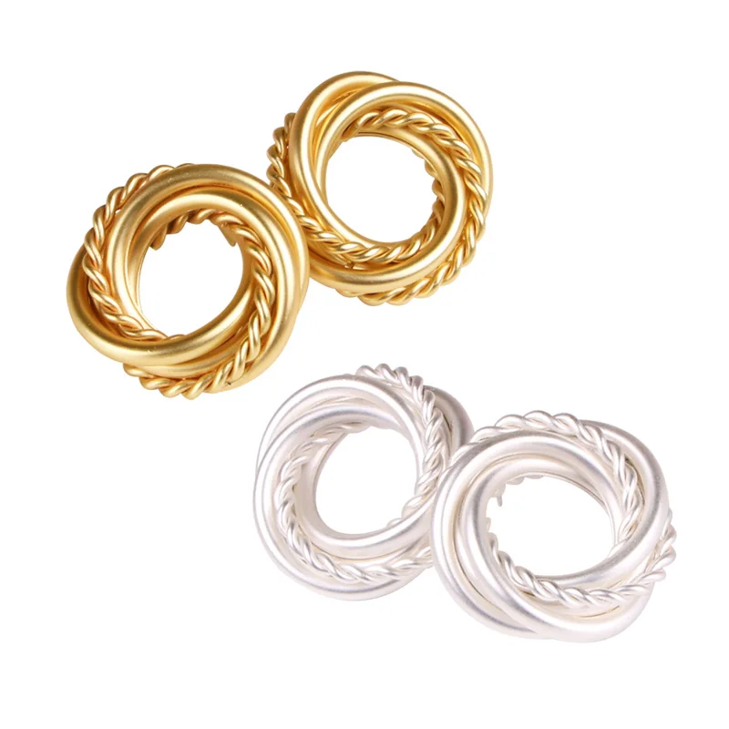 Matte Gold Silver color Stud Earrings for women round metal design by Korea Fashion jewelry 2019 Party daily
Matte Gold Silver color Stud Earrings for women round metal design by Korea Fashion jewelry 2019 Party daily