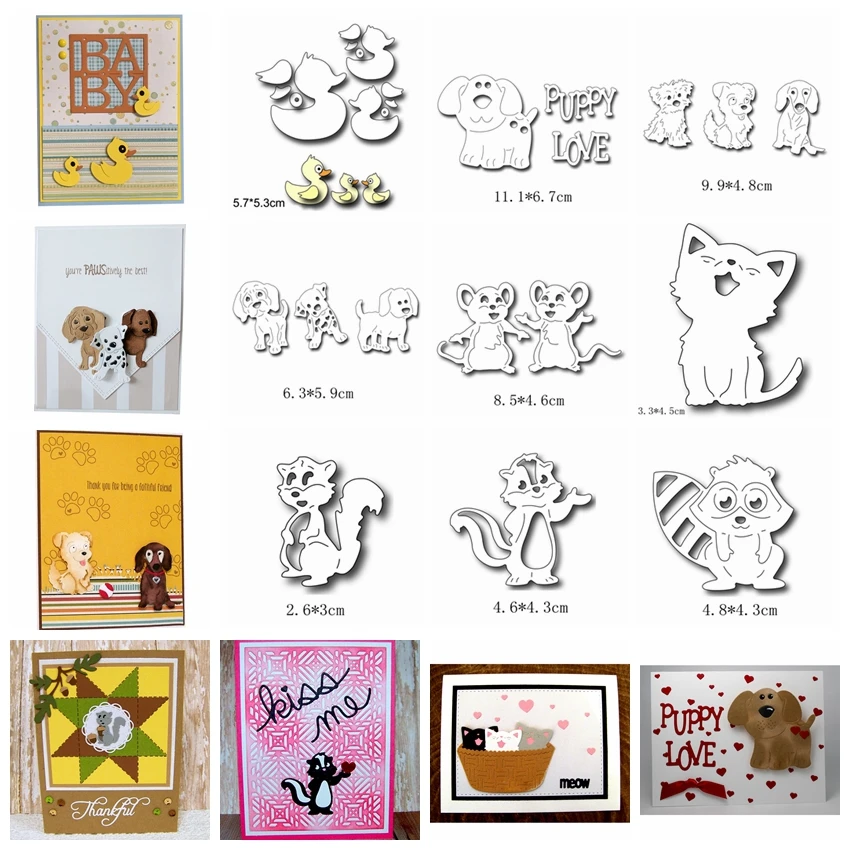 Mixed Animals Metal Cutting Dies Silver Stencil For Scrapbooking Album Photo Paper Card Craft Fun New 2019 Winter Die-Cut Cutter
Mixed Animals Metal Cutting Dies Silver Stencil For Scrapbooking Album Photo Paper Card Craft Fun New 2019 Winter Die-Cut Cutter