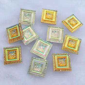 20pcs Square Resin Rhinestones Flat Back 16mm For Clothing Beads DIY Jewelry Making -S383
20pcs Square Resin Rhinestones Flat Back 16mm For Clothing Beads DIY Jewelry Making -S383