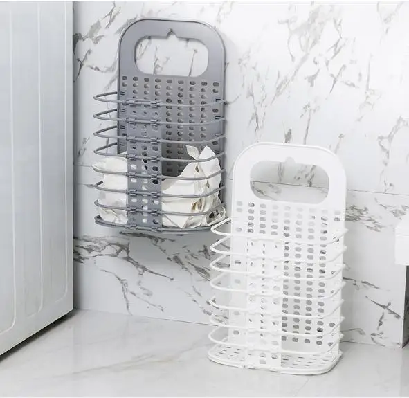 Household collapsible hamper wall-mounted bathroom toilet clothes clothing storage basket barrels hamper
Household collapsible hamper wall-mounted bathroom toilet clothes clothing storage basket barrels hamper