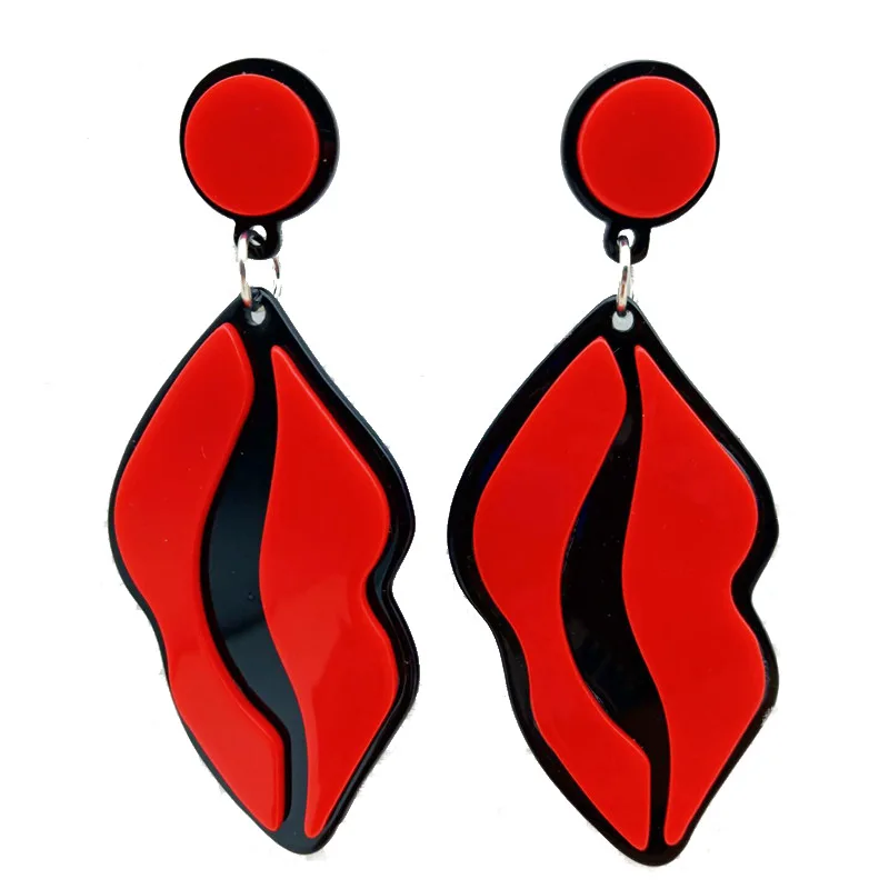 2019 New Unique Sexy Red Lips Geometric Stud Earrings Acrylic Lip Shaped Long Earing For Women Hip Hop Night Club Dancer Jewelry
2019 New Unique Sexy Red Lips Geometric Stud Earrings Acrylic Lip Shaped Long Earing For Women Hip Hop Night Club Dancer Jewelry