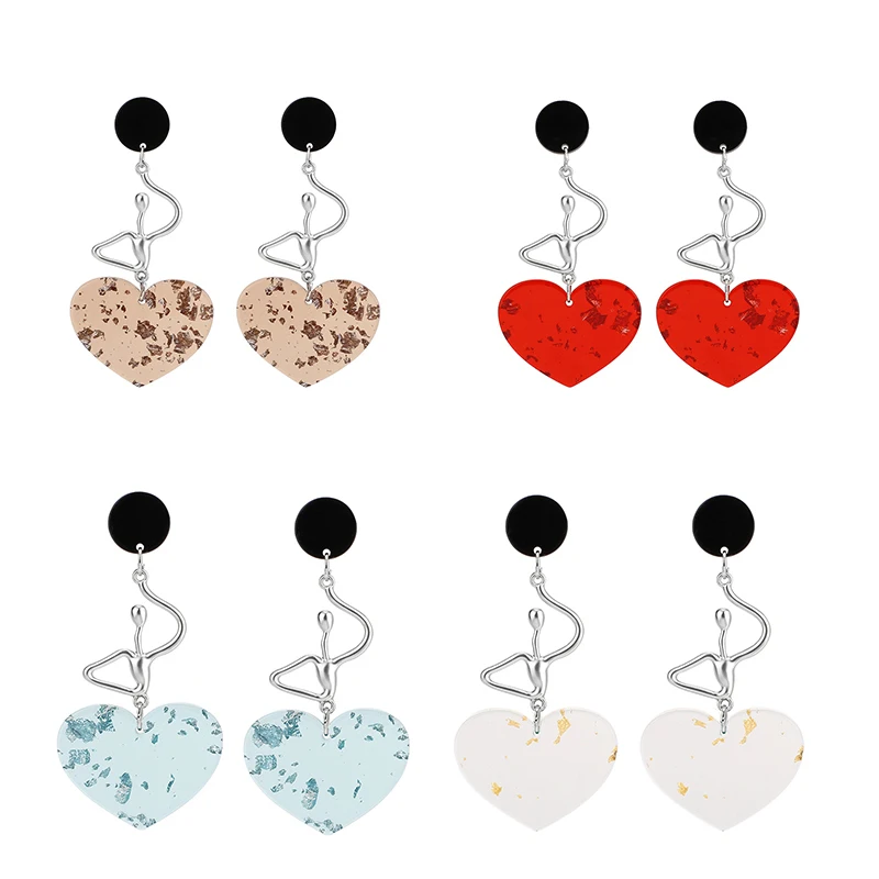 2019 New Fashion Multicolor Resin Heart Dangle Earring For Women Girls Dancing Lady Shaped Human Earrings Bride Party Jewelry
2019 New Fashion Multicolor Resin Heart Dangle Earring For Women Girls Dancing Lady Shaped Human Earrings Bride Party Jewelry