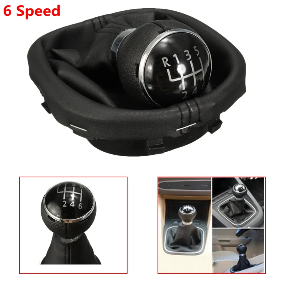 6 Speed Gear Shift Knob Lever Stick Gaiter Boot For VW Touran 2003-2010 Caddy MK2 2004-2009
6 Speed Gear Shift Knob Lever Stick Gaiter Boot For VW Touran 2003-2010 Caddy MK2 2004-2009