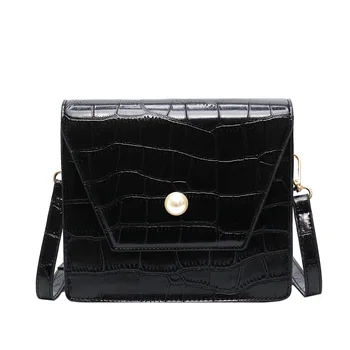 Fashion Women'S Pearl Bag Adjustable Shoulder Strap Crocodile Pattern Shoulder Small Square Bag
Fashion Women'S Pearl Bag Adjustable Shoulder Strap Crocodile Pattern Shoulder Small Square Bag