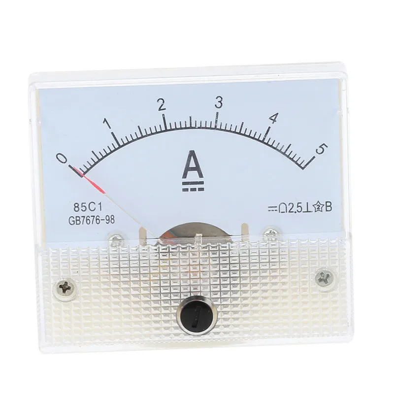 

Newest DC0-5A Analog Current Panel Meter Tester Ammeter Gauge Duurzaam Mini for Experiment or Home Use Ampermeter Tester