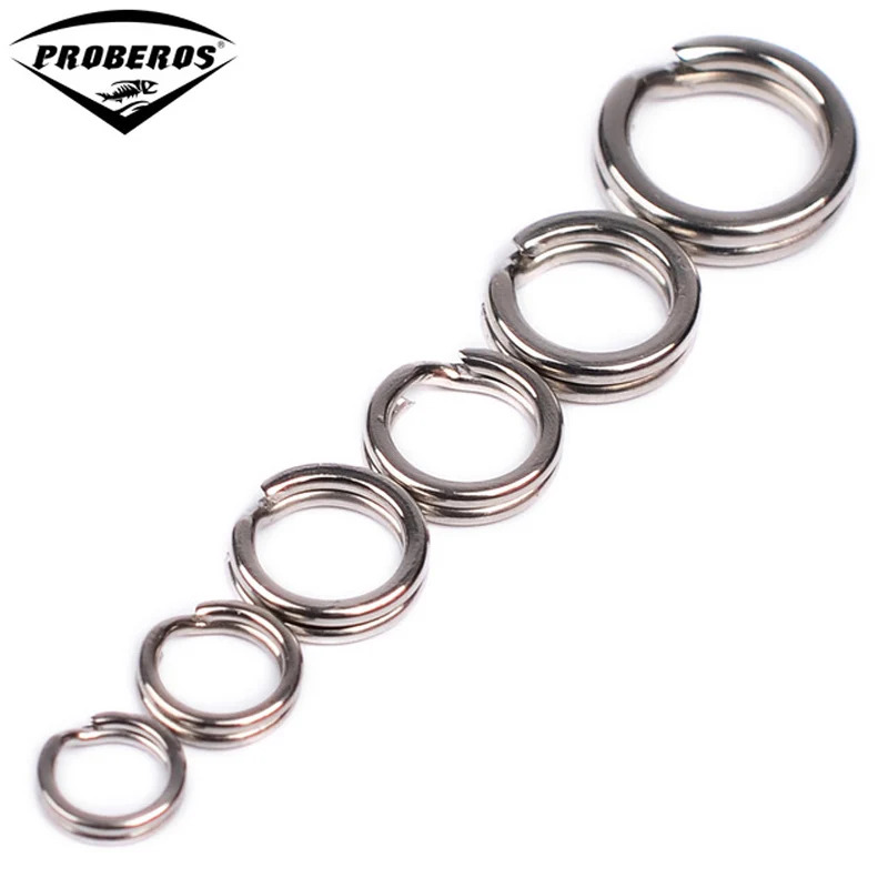 500pcs PROBEROS Stainless Steel Fishing Split Rings for Lures Crank Bait Double Loop Split Ring Fishing Connector Hook
500pcs PROBEROS Stainless Steel Fishing Split Rings for Lures Crank Bait Double Loop Split Ring Fishing Connector Hook