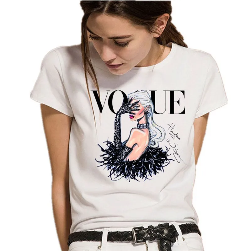 Lei SAGLY Fashion Girl T Shirt Women Summer Short Sleeve Tshirt Vogue Moden Lady Clothes Top Women
Lei SAGLY Fashion Girl T Shirt Women Summer Short Sleeve Tshirt Vogue Moden Lady Clothes Top Women