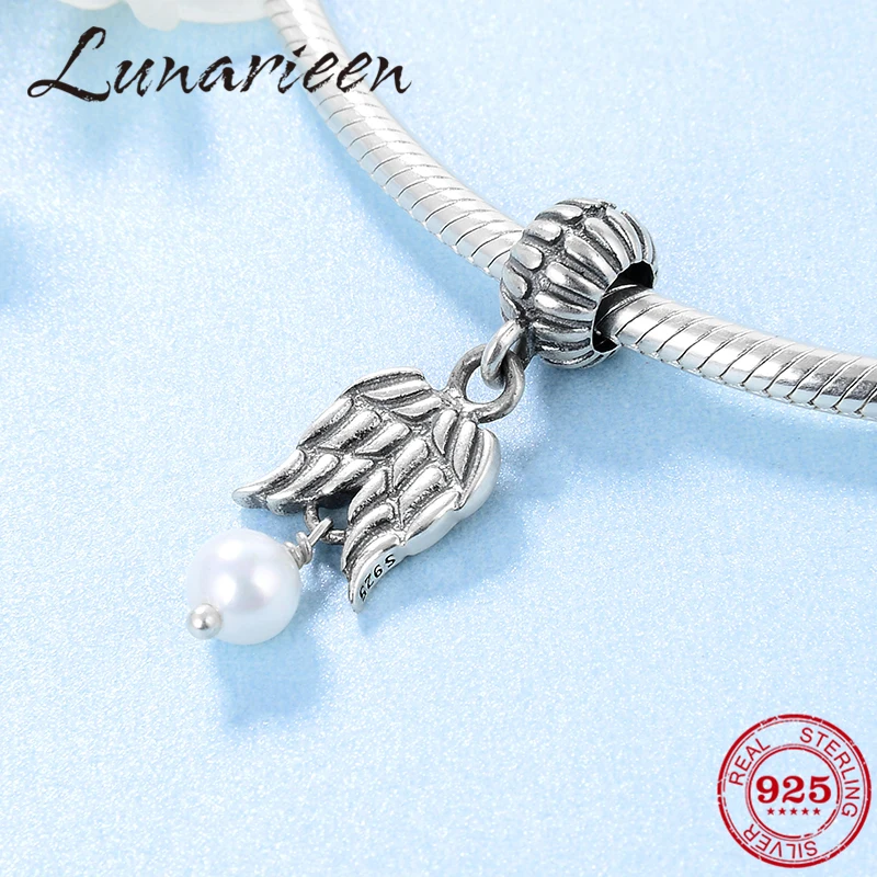 New 925 Sterling Silver fashion Shell Pearl wings Fine Pendants Fit Original Pandora Charm Bracelet Jewelry making
New 925 Sterling Silver fashion Shell Pearl wings Fine Pendants Fit Original Pandora Charm Bracelet Jewelry making