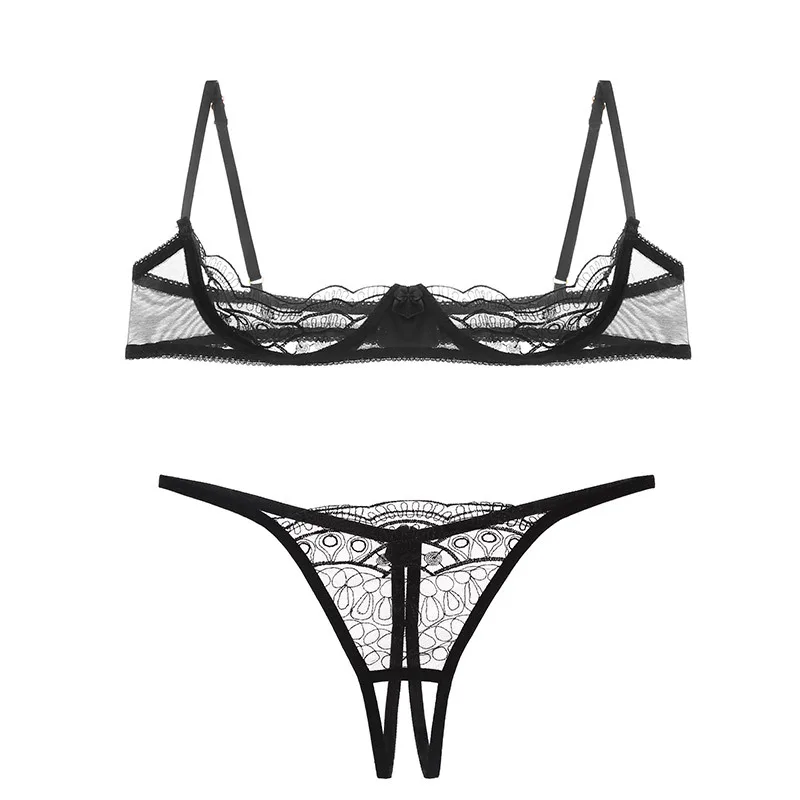 Erotic Open Cup Bra Push Up Sexy Lingerie Femme Set Open Crotch Panties Transparent Mesh Embroidery Lace Bra Set Underwear Women
Erotic Open Cup Bra Push Up Sexy Lingerie Femme Set Open Crotch Panties Transparent Mesh Embroidery Lace Bra Set Underwear Women