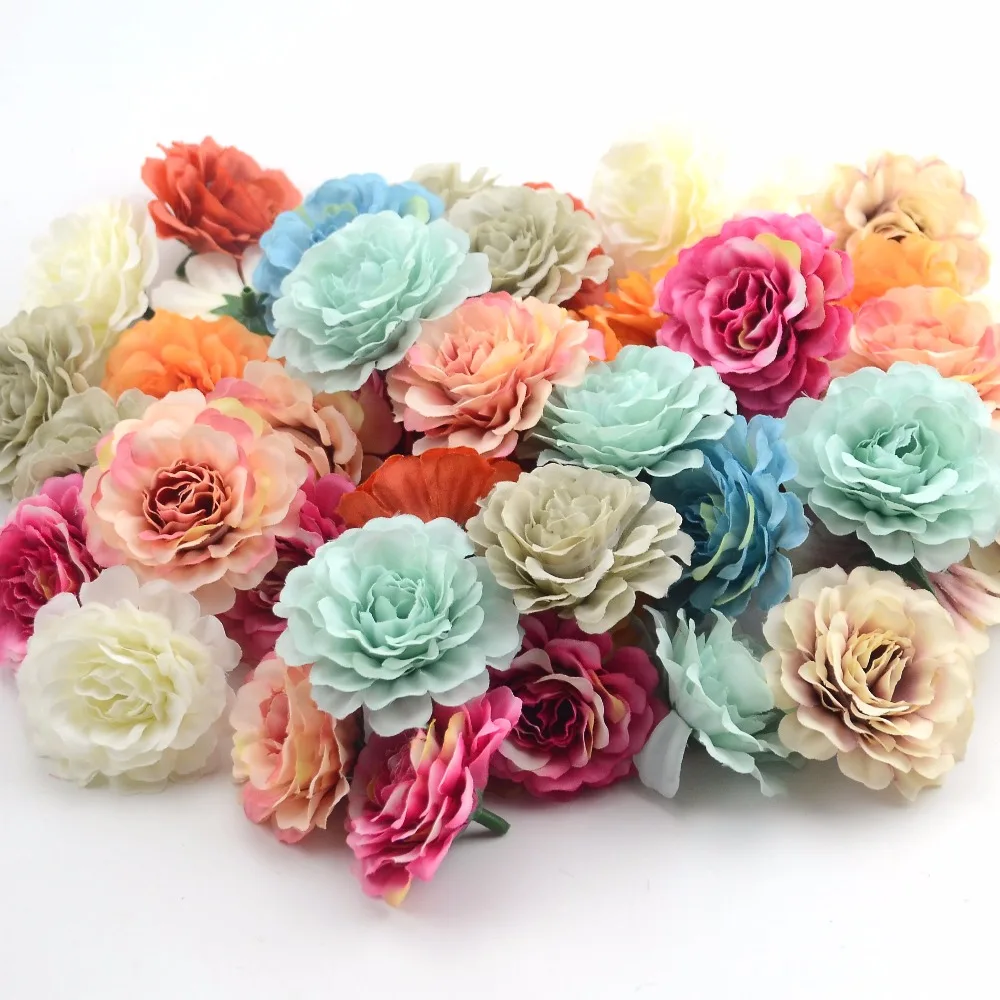 100Pcs 6CM High-quality Silk Rose Artificial Flower Heads Weddings Decoration Home Garden Furnishings DIY Crafts Fake flower wed
100Pcs 6CM High-quality Silk Rose Artificial Flower Heads Weddings Decoration Home Garden Furnishings DIY Crafts Fake flower wed
