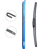 Hybrid Universal Wiper Blades Windscreen Wipers Fit Hook Arms Size 22 14 16 17 18 19 20 21 24 26 28 Car Accessories image