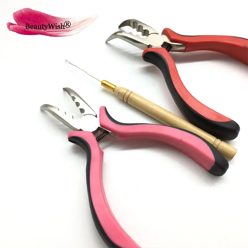 1Hook Needles with 1Pc Curved Hair Plier Red or Pink and Black Handle Curved Plier with three Hole
1Hook Needles with 1Pc Curved Hair Plier Red or Pink and Black Handle Curved Plier with three Hole