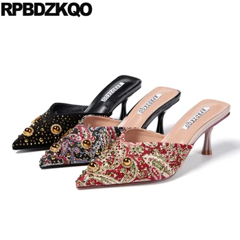mules slipper pointed toe designer 2019 women pumps thin shoes summer high heels stud china rivet colourful sandals size 4 34
mules slipper pointed toe designer 2019 women pumps thin shoes summer high heels stud china rivet colourful sandals size 4 34