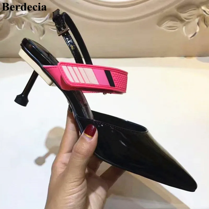 Svonces 2019 Strange Heel Slingback Pumps Pointed Toe Hook Loop Stylish High Heel Shoes Women Sexy Runway Shoes Big Size 43
Svonces 2019 Strange Heel Slingback Pumps Pointed Toe Hook Loop Stylish High Heel Shoes Women Sexy Runway Shoes Big Size 43