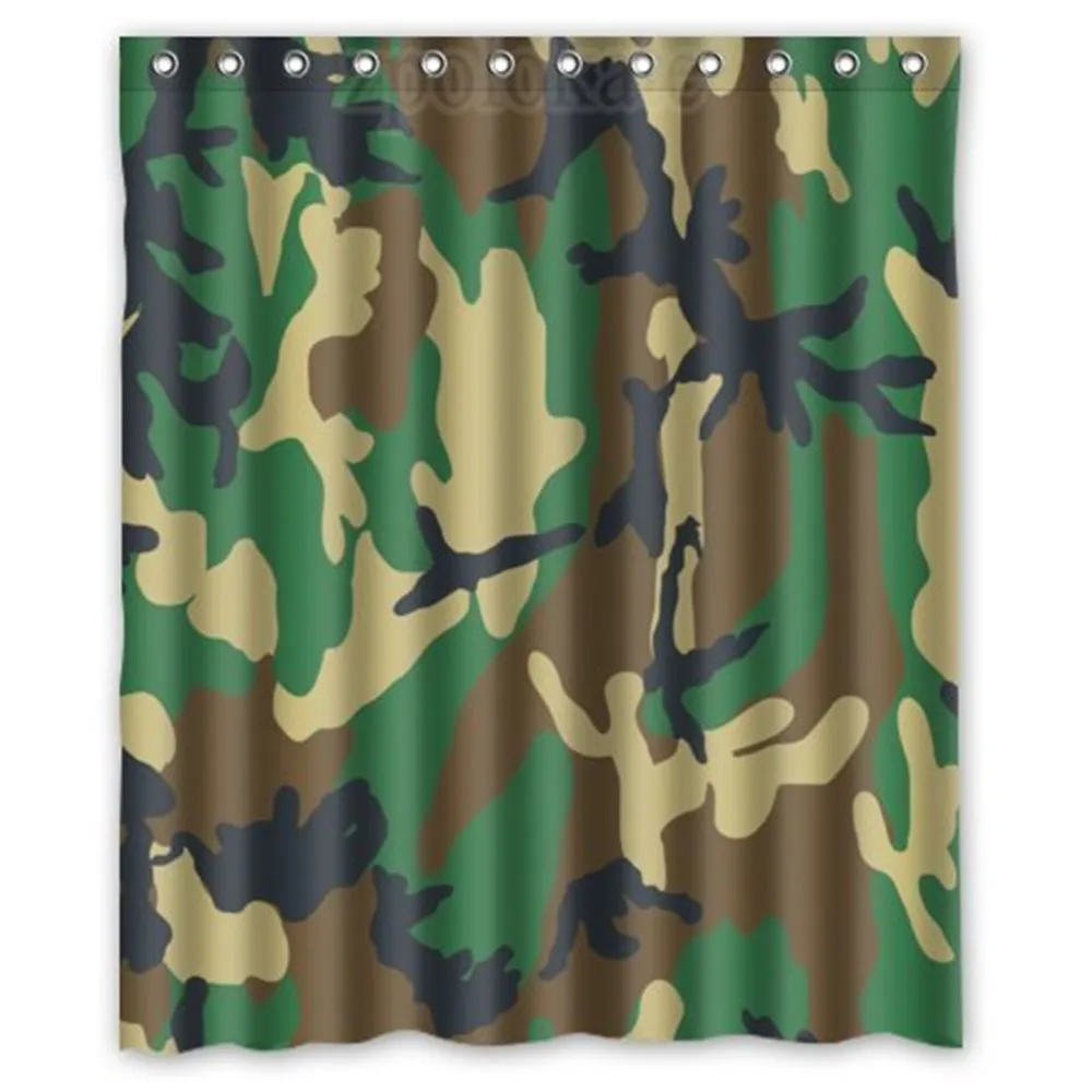 Waterproof Bathroom Fabric Shower Curtain Forests Camo Military Army Camouflage Pattern Uniform Style Print Design
Waterproof Bathroom Fabric Shower Curtain Forests Camo Military Army Camouflage Pattern Uniform Style Print Design
