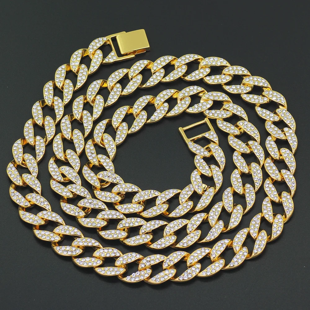 Mens Iced Out Hip Hop Gold Tone CZ Miami Cuban Link Chain 8"/ 16"/ 18"/ 20"/ 22"/ 24" Necklace Bracelet
Mens Iced Out Hip Hop Gold Tone CZ Miami Cuban Link Chain 8"/ 16"/ 18"/ 20"/ 22"/ 24" Necklace Bracelet