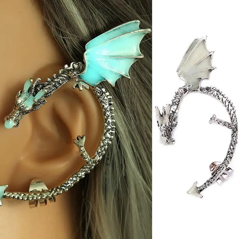 1pc New Luminous Clip Earrings Punk Style Feilong Ear Hook Retro Shiny Dragon Ear Alloy Jewelry Bronze And Silver Clip Earring
1pc New Luminous Clip Earrings Punk Style Feilong Ear Hook Retro Shiny Dragon Ear Alloy Jewelry Bronze And Silver Clip Earring