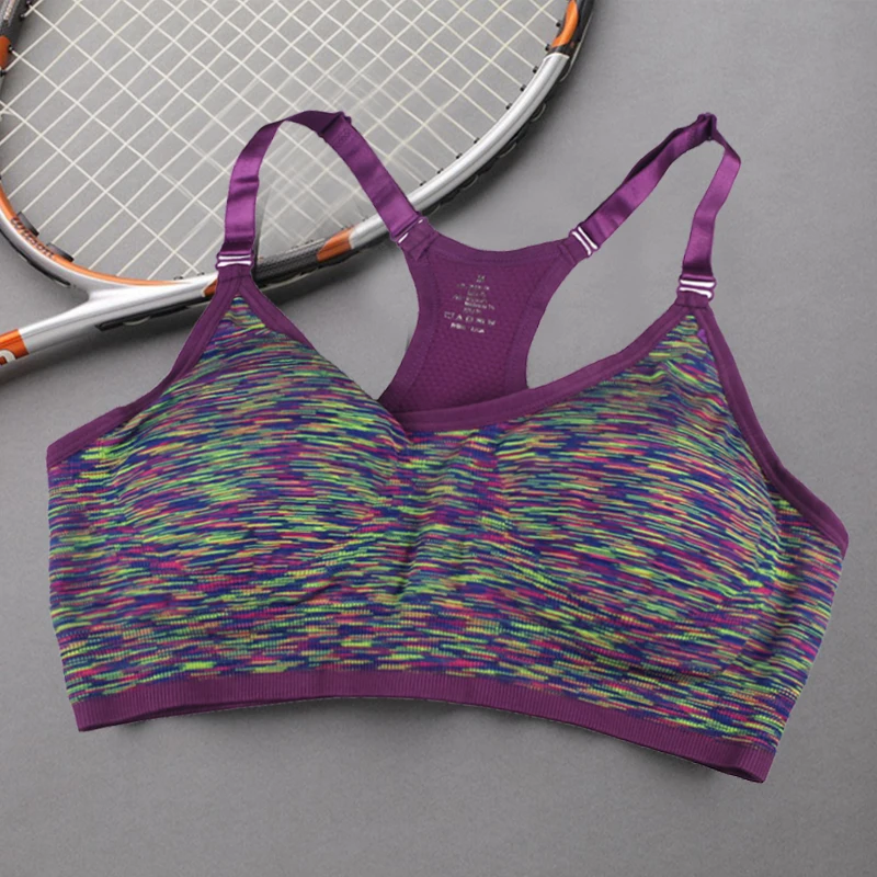 Women's Sportes Bra Wirefree Workout Bras Stretch Tank Top Seamless Shakeproof High Intensity Push Up Removable Pads Racerback
Women's Sportes Bra Wirefree Workout Bras Stretch Tank Top Seamless Shakeproof High Intensity Push Up Removable Pads Racerback