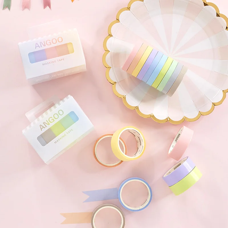 Warm Single Color Decorative Washi Tape DIY Scrapbooking Masking Tape School Office Supply
Warm Single Color Decorative Washi Tape DIY Scrapbooking Masking Tape School Office Supply