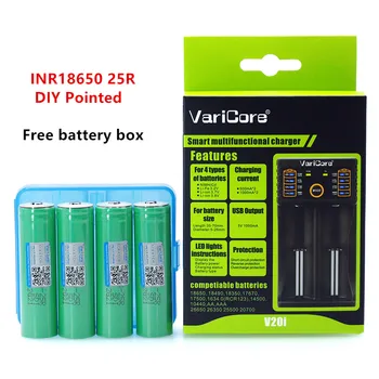 VariCore V20i charger 18650 lithium battery INR18650 25R and HE4 HG2 electronic cigarette battery + DIY Pointed
VariCore V20i charger 18650 lithium battery INR18650 25R and HE4 HG2 electronic cigarette battery + DIY Pointed