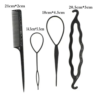 4pcs/set 3 Kinds Hair Styling Accessories Set Braiders Hair Pin Bun Roller Maker Hair Braiding Twist Curler Styling Tool Black
4pcs/set 3 Kinds Hair Styling Accessories Set Braiders Hair Pin Bun Roller Maker Hair Braiding Twist Curler Styling Tool Black