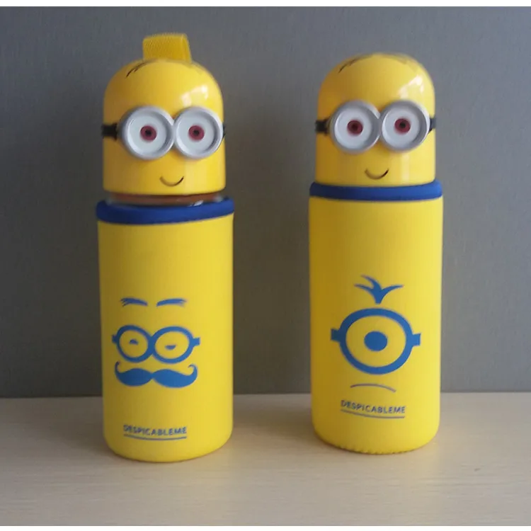 1PC single double eye cute little yellow man water bottle glass colored heat resistant single glass random color KL 3064
1PC single double eye cute little yellow man water bottle glass colored heat resistant single glass random color KL 3064