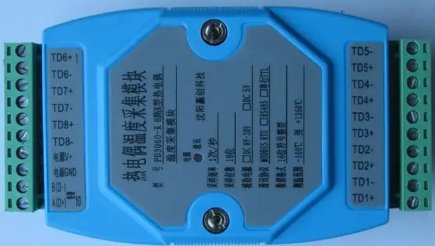 8 way PD3064-K type 8 K J N S T E R thermocouple acquisition module RTU MODBUS protocol 485
8 way PD3064-K type 8 K J N S T E R thermocouple acquisition module RTU MODBUS protocol 485