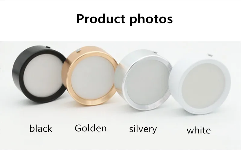 5W 7W 9W 12W 18W Round Led Panel Light Surface Mounted leds Downlight ceiling down 220V lampada led lamp with LED Driver