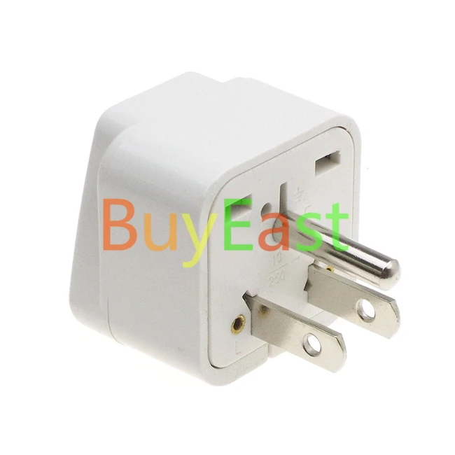 2 x USA, CANADA 3 Pin Travel Adapter Multi Outlet Convert World Plug AC100~250V 10A
2 x USA, CANADA 3 Pin Travel Adapter Multi Outlet Convert World Plug AC100~250V 10A