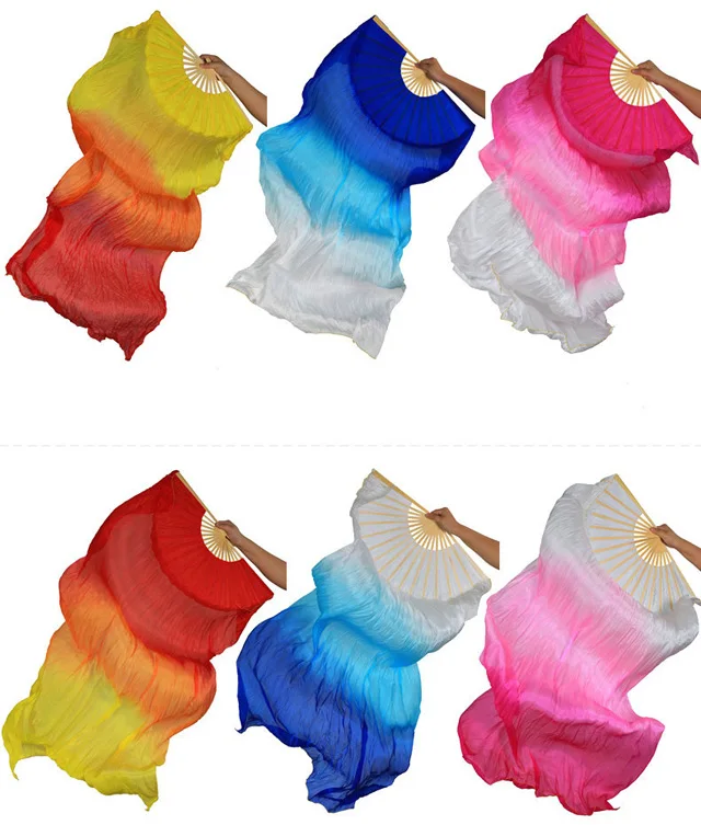 Belly Dance Veil Fan Streamer Real Pure Silk Oriental Dancing Fan Veils Props Gradient 180cm 18 Colors
Belly Dance Veil Fan Streamer Real Pure Silk Oriental Dancing Fan Veils Props Gradient 180cm 18 Colors