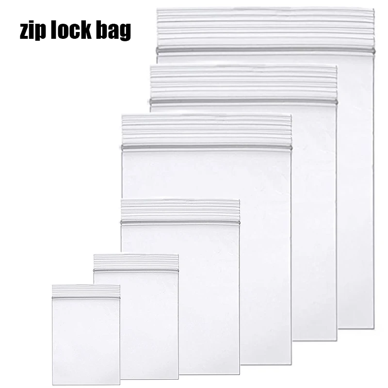 100pcs Thick Transparent Small Zip lock Plastic Bags Baggies Ziplock Zip Zipped Lock Reclosable Clear Poly Bag Food Storage Bag
100pcs Thick Transparent Small Zip lock Plastic Bags Baggies Ziplock Zip Zipped Lock Reclosable Clear Poly Bag Food Storage Bag