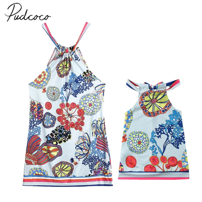 2018 Brand New Family Clothes Mom Daughter Baby Beach Tutu Dress Party Sleeveless Dress Boho Floral Matching Straped Sundress
2018 Brand New Family Clothes Mom Daughter Baby Beach Tutu Dress Party Sleeveless Dress Boho Floral Matching Straped Sundress