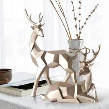 Creative Couple Lucky Deer Statues for Decoration Bedroom Decor Accessories Crafts Garden Home Living Room Sculptures Ornament
Creative Couple Lucky Deer Statues for Decoration Bedroom Decor Accessories Crafts Garden Home Living Room Sculptures Ornament