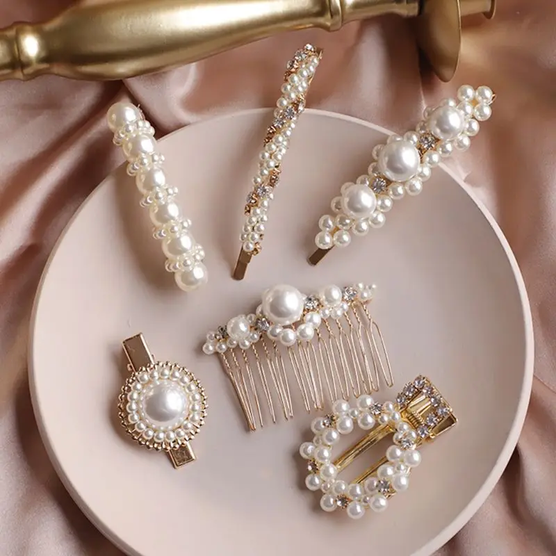 Ladies Women Geometric Metallic Duckbill Hair Clips Irregular Faux Pearl Braided Rhinestone Spring Hairpins Barrettes Comb
Ladies Women Geometric Metallic Duckbill Hair Clips Irregular Faux Pearl Braided Rhinestone Spring Hairpins Barrettes Comb