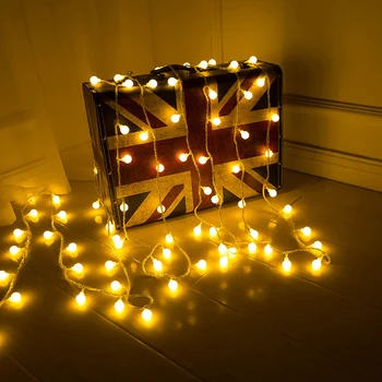 Round Ball LED String Lights New Year Christmas Lights Xmas Tree Decoration Lamp Led Lights Decoration Fairy Lights for Holiday
Round Ball LED String Lights New Year Christmas Lights Xmas Tree Decoration Lamp Led Lights Decoration Fairy Lights for Holiday